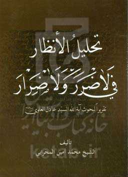 تحلیل الانظار فی لاضرر و لاضرار: تقریرا لبحوث آیه‌الله السید عادل العلوی (مدظله)
