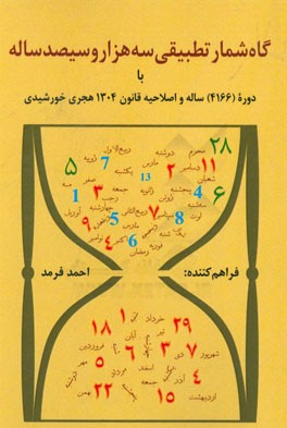 گاه‌شمار تطبیقی سه هزار و سیصد ساله با دوره (4166) ساله و تکمیل قانون 1304 هجری خورشیدی