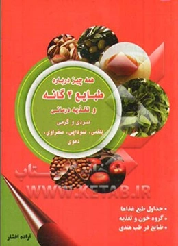 "همه چیز درباره طبایع چهارگانه و تغذیه درمانی": طب سنتی (بلغمی، صفراوی، سودائی، دموی)، طب هندی (کافا، واتا، پیتا) ...