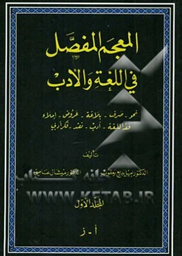 المعجم المفصل فی اللغه و الادب: نحو - صرف - بلاغه - عروض - املاء - فقه اللغه - ادب - نقد - فکر ادبی