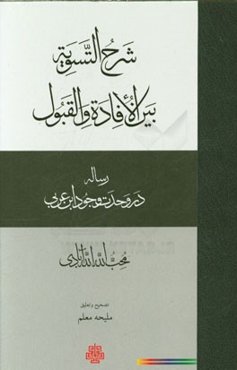 شرح التسویه: بین الافاده و القبول (رساله در وحدت وجود ابن عربی محب‌الله الله‌آبادی)