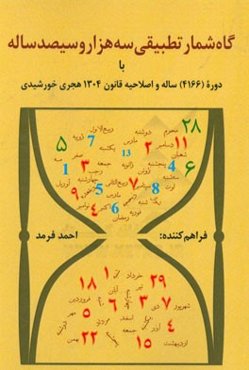 گاه‌شمار تطبیقی سه هزار و سیصد ساله با دوره (4166) ساله و تکمیل قانون 1304 هجری خورشیدی