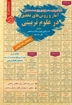 نمونه آزمونهای مستند و پرتکرار برگزارشده استخدامی آمار و روش‌های تحقیق در علوم تربیتی (آمادگی مطلق)