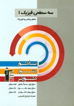 سه سطحی فیزیک (1) دهم ریاضی و فیزیک: نسبتا دشوار، دشوار، دشوارتر